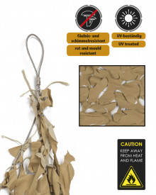 Plasa camuflaj Shade Sail 3 x 3m - Coyote