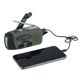 Radio de urgenta cu manivela Fosco - Oliv