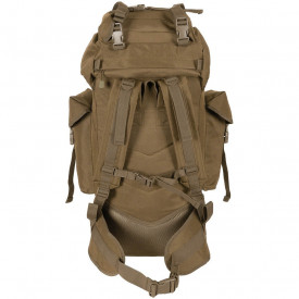 Rucsac BW Combat MOLLE 65 l cu tija de aluminiu - Coyote 