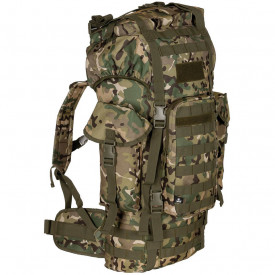 Rucsac BW Combat MOLLE 65 l cu tija de aluminiu - Multicam