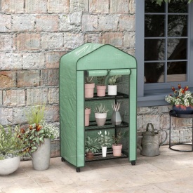 Sera pentru balcon si terasa din otel si PE 69 x 49 x 130cm - Verde