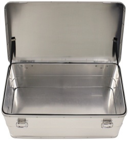 Set 3 cutii de transport din aluminiu – 34 l, 55 l si 100 l - Argintiu