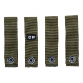 Set 4 MOLLE strap hook and loop - Oliv