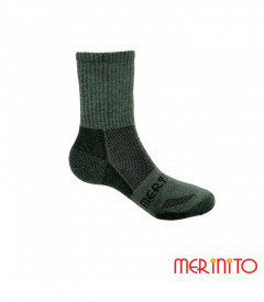 Sosete barbatesti Merinito Outdoor Quarter - Oliv