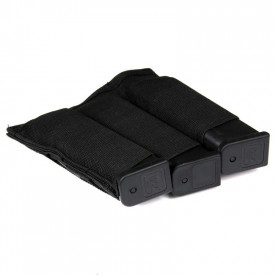 Toc elastic triplu incarcator - Negru