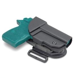 Toc pistol Carpati din kydex cu prindere pe centura 5 cm, nivel retentie 2 - Negru