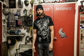 Tricou Brandit Motorhead Print - Negru