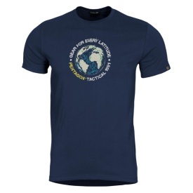 Tricou Pentagon Globe - Navy