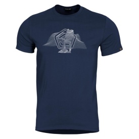 Tricou Pentagon Wireframe - Navy