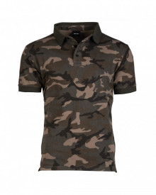 Tricou polo prespalat - Woodland