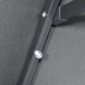 Umbrela cu lumini dubla pentru gradina 295 x 150 x 219 cm - Gri