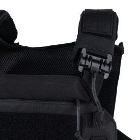 Vesta tactica Cordura QR plate carrier laser‑cut - Negru
