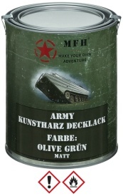 Vopsea militara mata cutie 1 l - Oliv