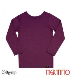 Bluza copii Merinito 230g lana merinos - Violet