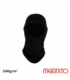 Cagula copii Merinito 240g lana merinos si bambus - Negru