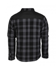 Camasa lumberjack cu fermoar - Gri negru