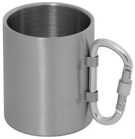 Cana termoizolanta din otel inoxidabil cu carabina pereti dubli 300 ml