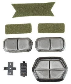 Casca US FAST pentru parasutisti cu sine laterale din plastic ABS - Oliv