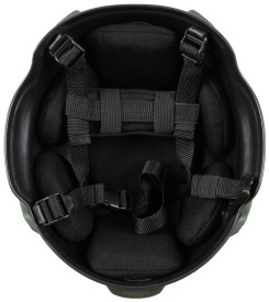 Casca US MICH 2002 din plastic ABS cu sine laterale - Oliv