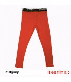Colanti copii Merinito Rib Pointelle 100% lana merinos - Portocaliu