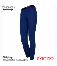 Colanti dama Merinito 200g 95% lana merinos 5% elastan - Albastru