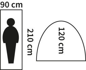 Cort Monodom 3 persoane - Oliv