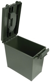 Cutie tip US Ammo Box mare din plastic calibru 50 mm - Oliv