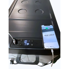 Frigider auto cu compresor smart cooler 75L , 12/24V , cu display LCD si bluetooth