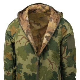 Jacheta reversibila cu gluga Helikon-Tex Reversible Wolfhound Hoodie - Mitchell Camo Leaf/Mitchell Camo Clouds