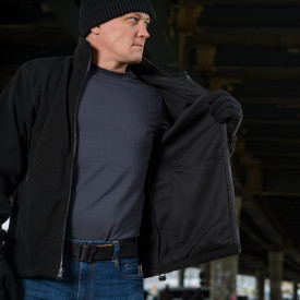 Jacheta Soft shell cu fleece - Negru