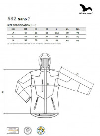 Jacheta softshell pentru dama NANO 532 - Negru 