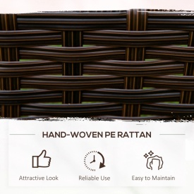 Jardiniera din ratan cu 3 niveluri pentru plante120x120x40cm