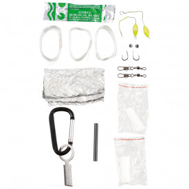 Kit de supravietuire paracord - Negru