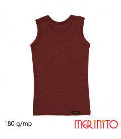 Maiou copii Merinito Rib Pointelle 100% lana merinos - Maro