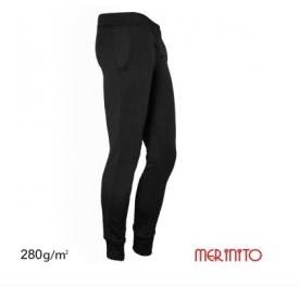 Pantaloni barbati Merinito Jogger 100% lana merinos - Negru