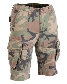 Pantaloni scurti vintage prespalati - Woodland