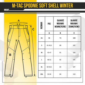 Pantaloni Soft Shell Winter - Albastru
