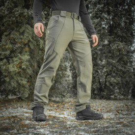 Pantaloni Soft Shell Winter - Oliv