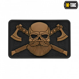 Patch bearded skull 3D PVC - Maro