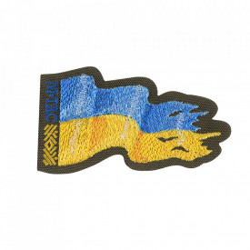 Patch M-Tac Battle Flag of Ukraine brodat 2 - Oliv