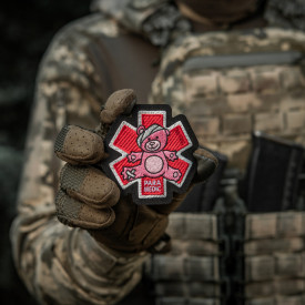 Patch M-Tac Paramedic Bear brodat - Negru 