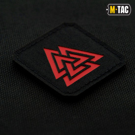 Patch M-tac Valknut laser cut - Negru rosu