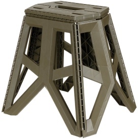 Scaun pliabil pentru camping inaltime 40 cm - Oliv