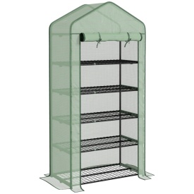 Sera pentru balcon si terasa din otel si PE 193x90x49 cm - Verde