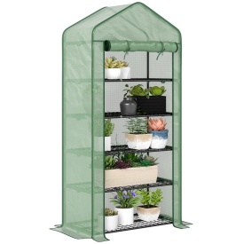 Sera pentru balcon si terasa din otel si PE 193x90x49 cm - Verde