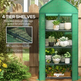 Sera pentru balcon si terasa din otel si PE 69x49x158 cm - Verde