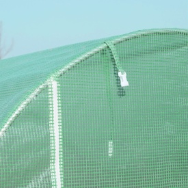 Sera tip tunel de gradina structura din otel cu 8 ferestre 500x200x205cm - Verde