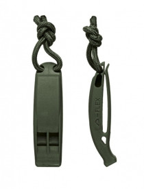 Set 2 fluiere tactice de semnalizare Molle - Oliv