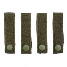 Set 4 MOLLE strap hook and loop - Oliv