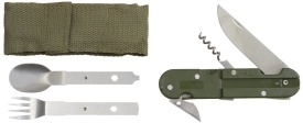 Set tacamuri pliabile 3 piese MFH - Oliv